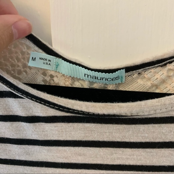 Striped Lace Shirt - Picture 2 of 8